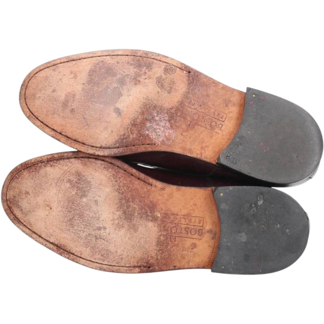 Bostonian Classics Straight Tip Shoes 10W Men's 28.0cm genuine leather burgundy type Vintage Second Hand