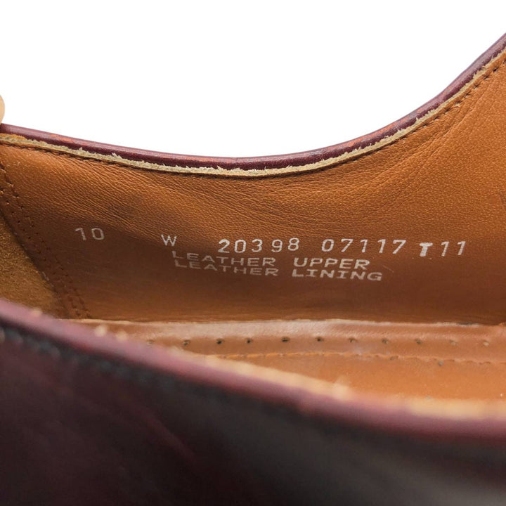Bostonian Classics Straight Tip Shoes 10W Men's 28.0cm genuine leather burgundy type Vintage Second Hand