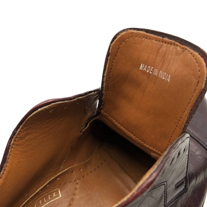 Bostonian Classics Straight Tip Shoes 10W Men's 28.0cm genuine leather burgundy type Vintage Second Hand