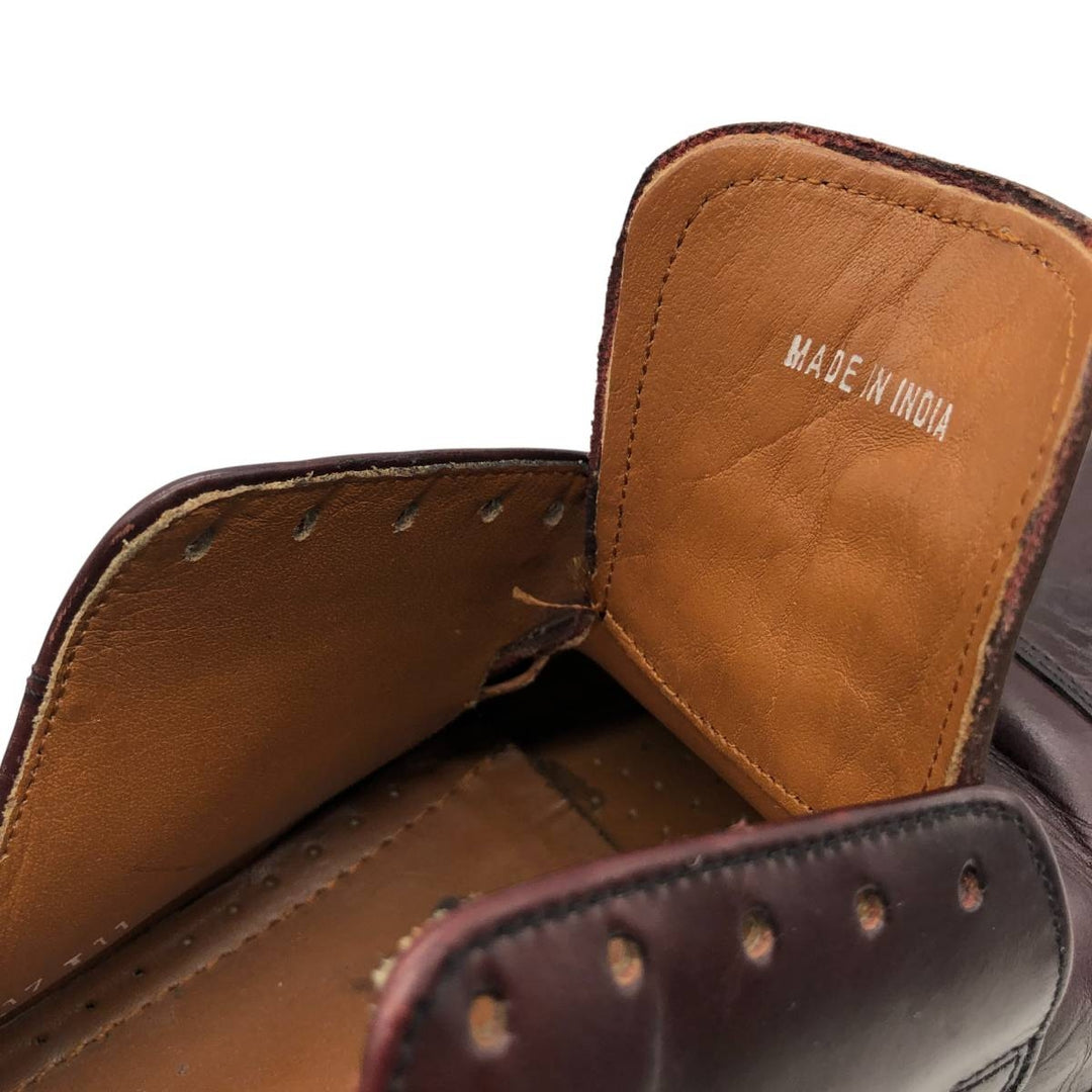 Bostonian Classics Straight Tip Shoes 10W Men's 28.0cm genuine leather burgundy type Vintage Second Hand