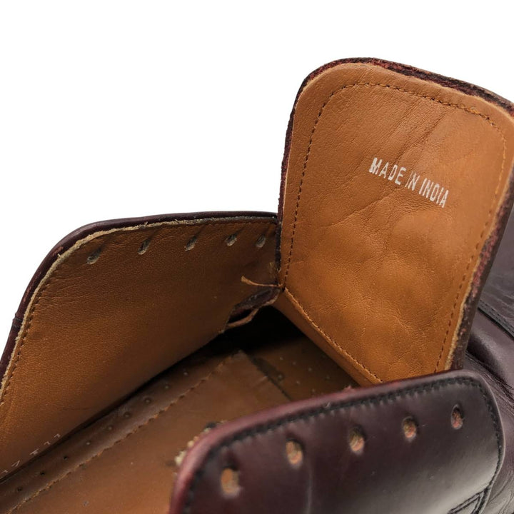 Bostonian Classics Straight Tip Shoes 10W Men's 28.0cm genuine leather burgundy type Vintage Second Hand