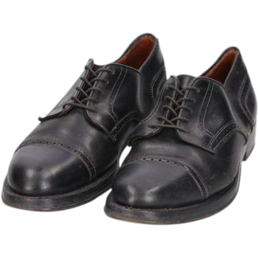W.GIBBS Straight Tip Shoes Made in Italy Size 40 Men's 26.0cm genuine leather black type Vintage Second Hand
