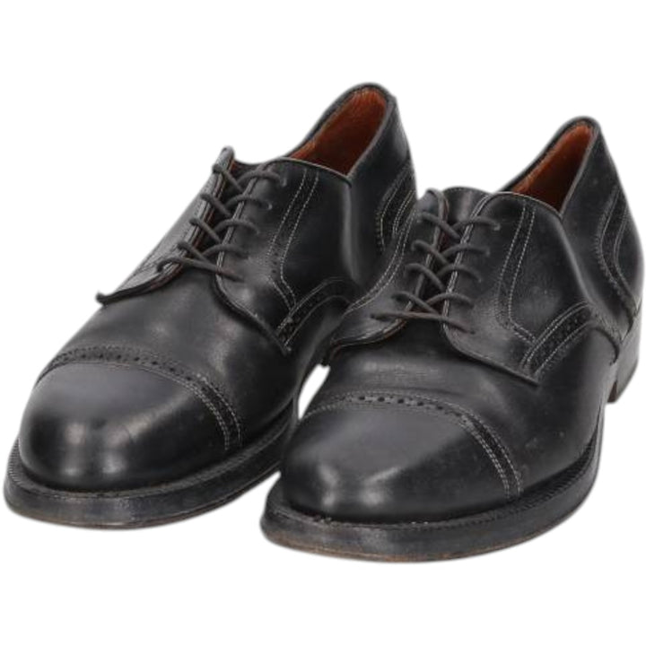 W.GIBBS Straight Tip Shoes Made in Italy Size 40 Men's 26.0cm genuine leather black type Vintage Second Hand