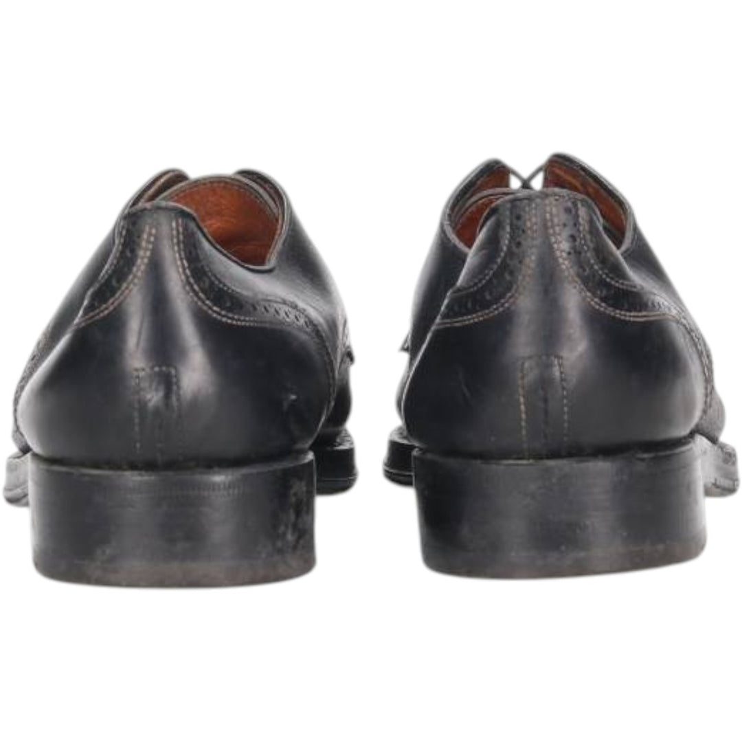 W.GIBBS Straight Tip Shoes Made in Italy Size 40 Men's 26.0cm genuine leather black type Vintage Second Hand