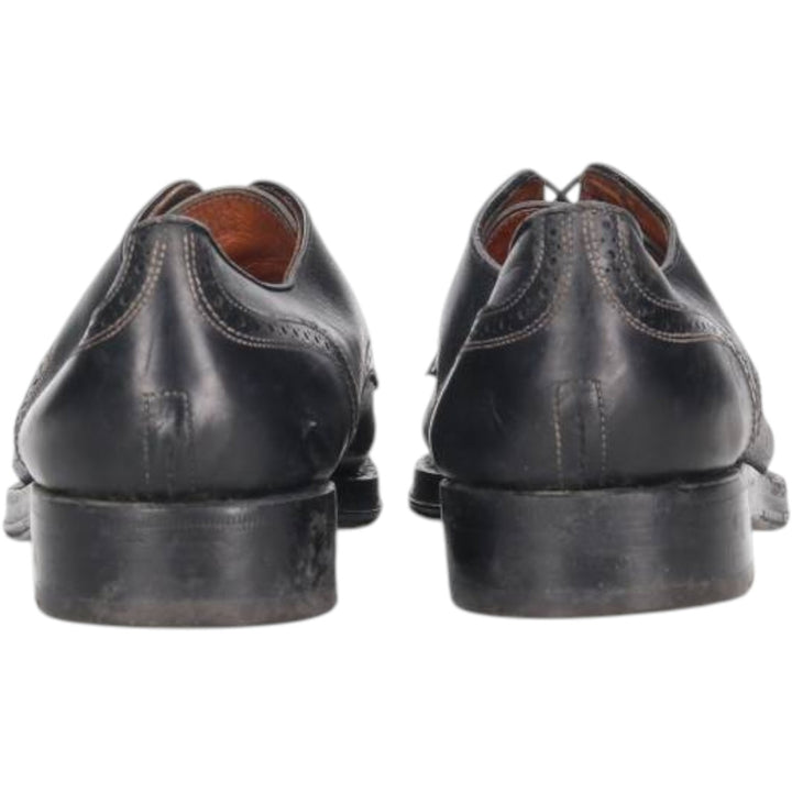 W.GIBBS Straight Tip Shoes Made in Italy Size 40 Men's 26.0cm genuine leather black type Vintage Second Hand
