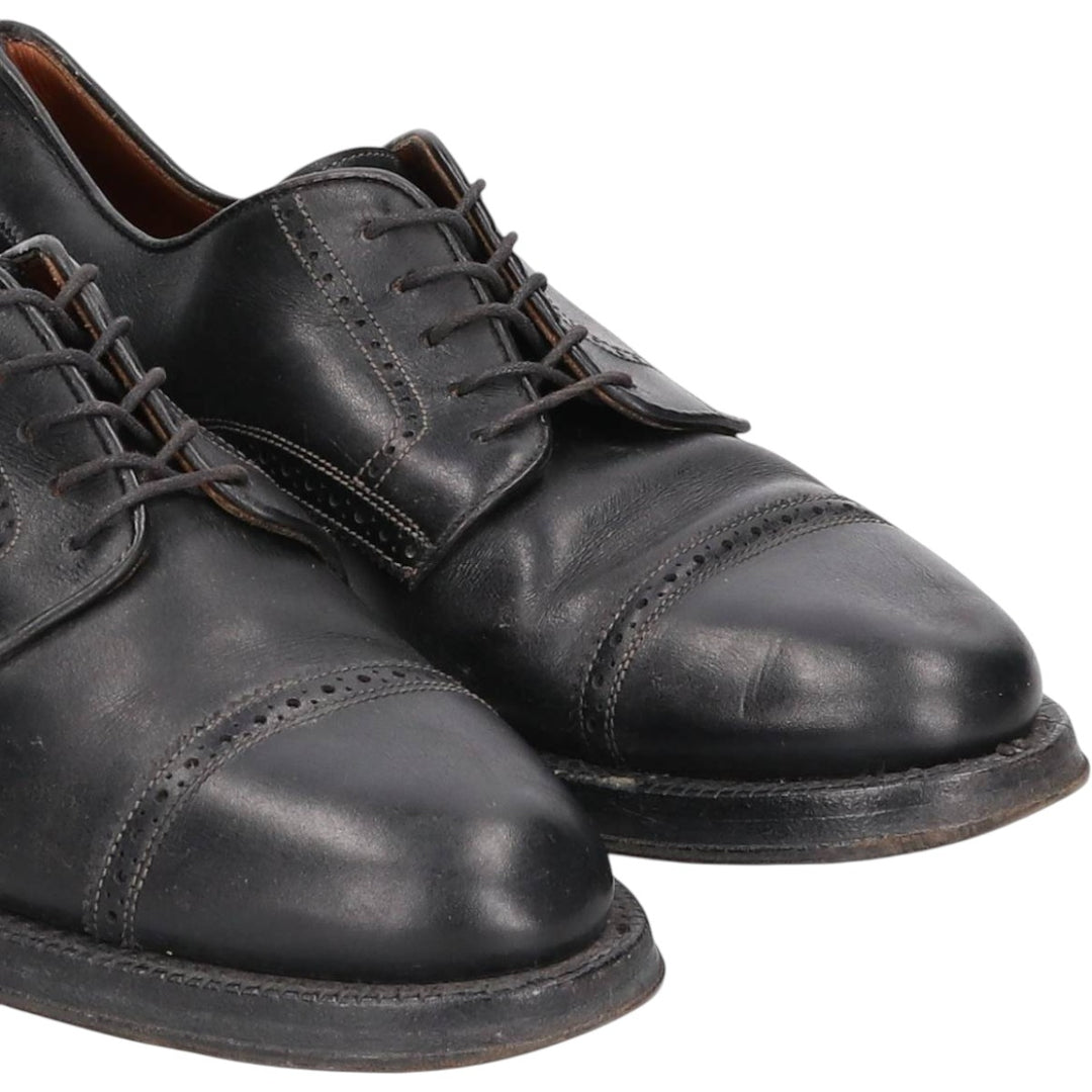 W.GIBBS Straight Tip Shoes Made in Italy Size 40 Men's 26.0cm genuine leather black type Vintage Second Hand