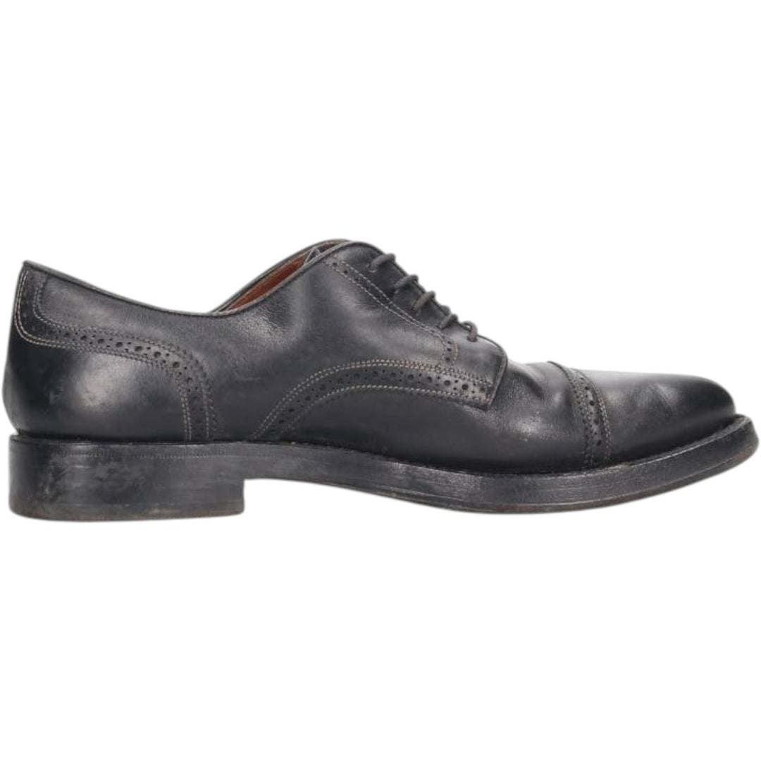W.GIBBS Straight Tip Shoes Made in Italy Size 40 Men's 26.0cm genuine leather black type Vintage Second Hand