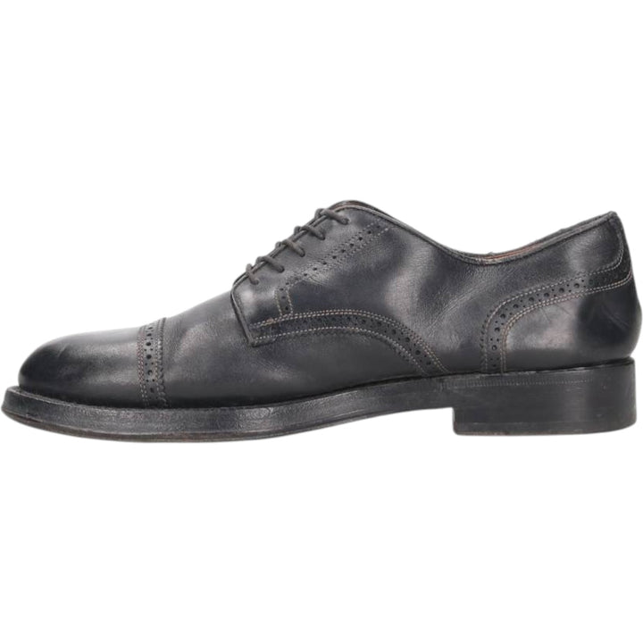 W.GIBBS Straight Tip Shoes Made in Italy Size 40 Men's 26.0cm genuine leather black type Vintage Second Hand