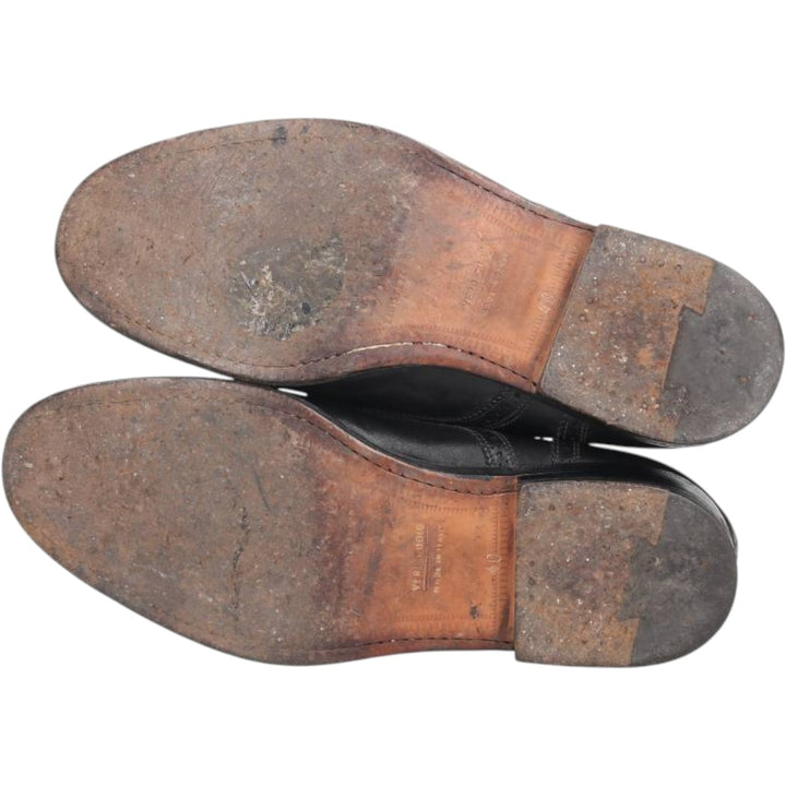W.GIBBS Straight Tip Shoes Made in Italy Size 40 Men's 26.0cm genuine leather black type Vintage Second Hand