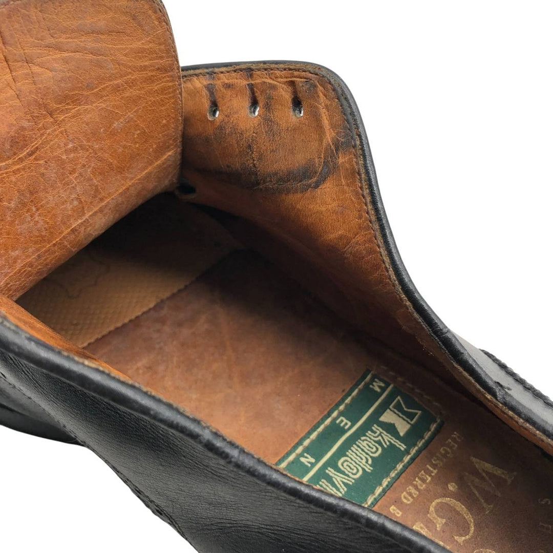 W.GIBBS Straight Tip Shoes Made in Italy Size 40 Men's 26.0cm genuine leather black type Vintage Second Hand
