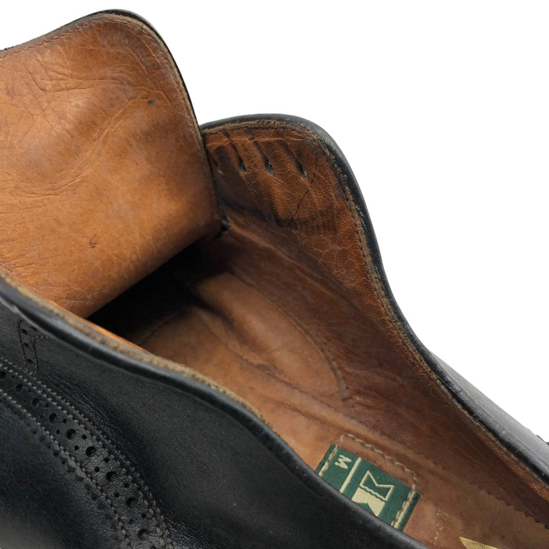 W.GIBBS Straight Tip Shoes Made in Italy Size 40 Men's 26.0cm genuine leather black type Vintage Second Hand