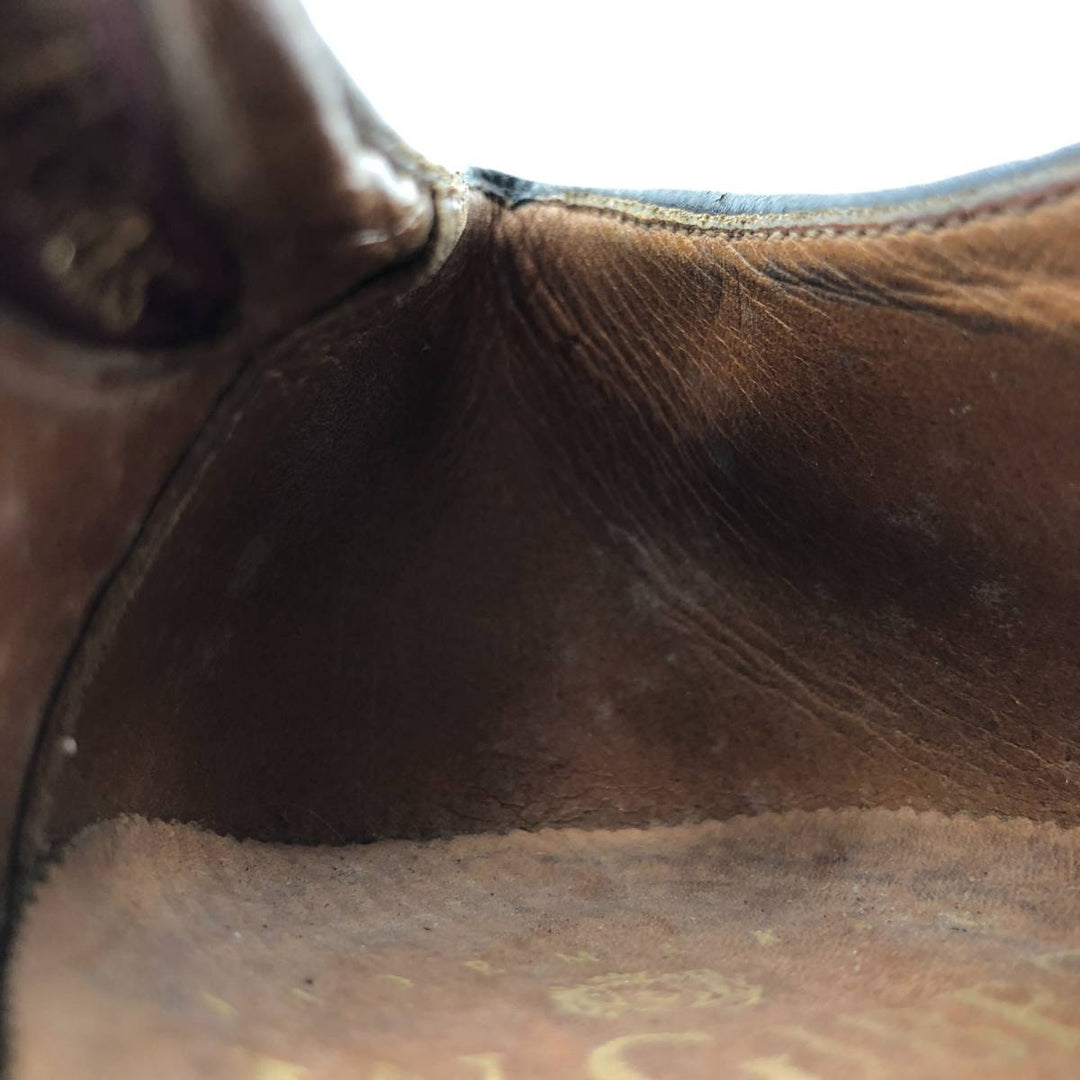 W.GIBBS Straight Tip Shoes Made in Italy Size 40 Men's 26.0cm genuine leather black type Vintage Second Hand