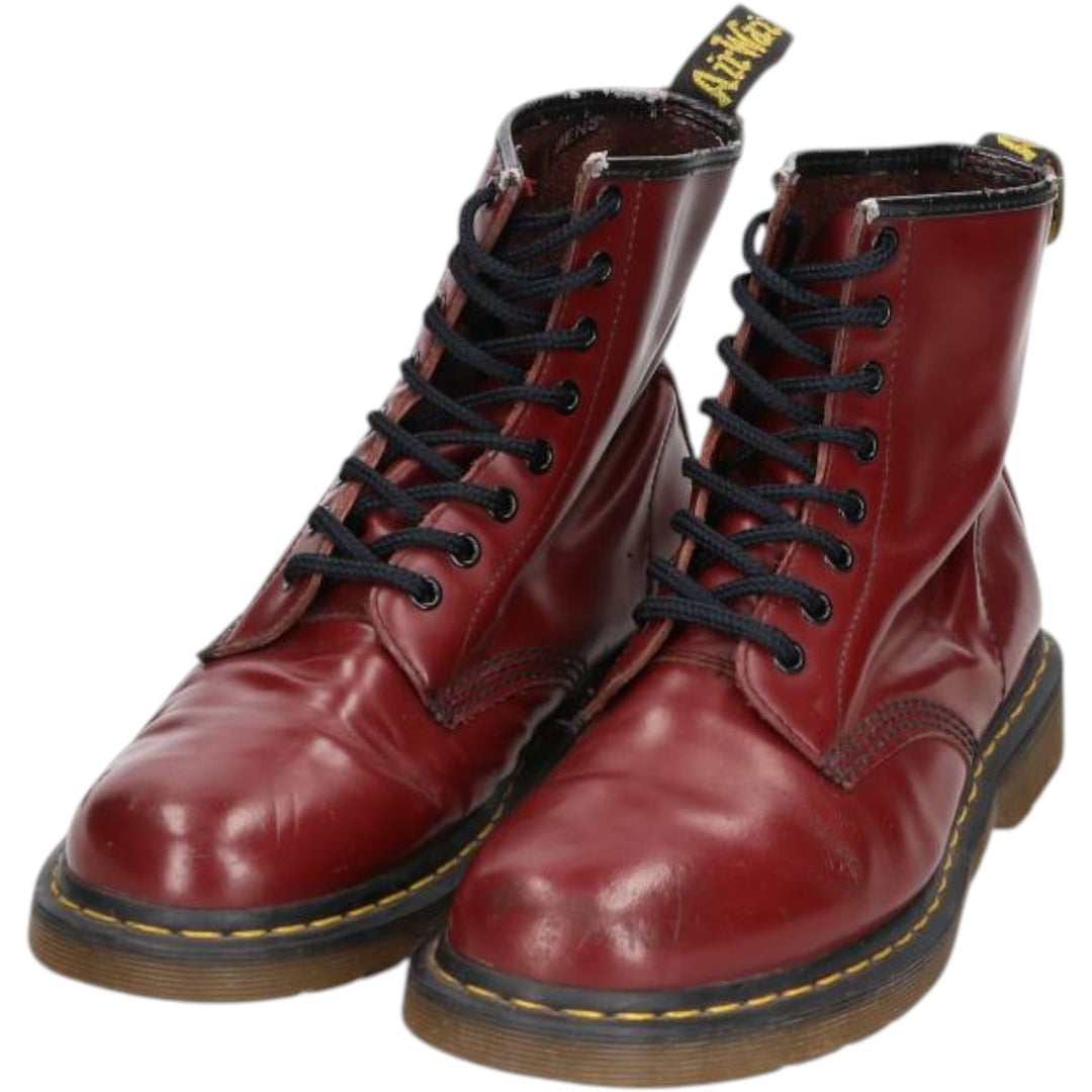 Dr. Martens 8-hole boots Men's 27.5cm genuine leather burgundy type Vintage Second Hand