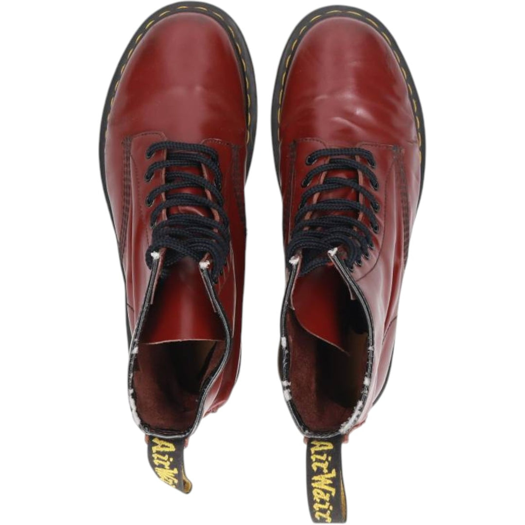 Dr. Martens 8-hole boots Men's 27.5cm genuine leather burgundy type Vintage Second Hand