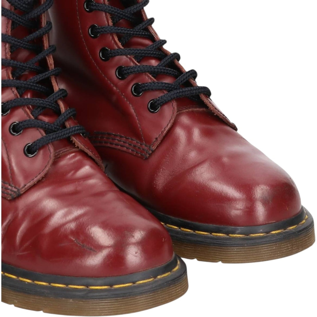 Dr. Martens 8-hole boots Men's 27.5cm genuine leather burgundy type Vintage Second Hand