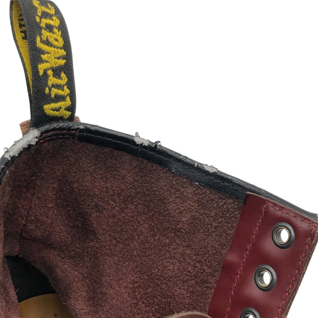 Dr. Martens 8-hole boots Men's 27.5cm genuine leather burgundy type Vintage Second Hand