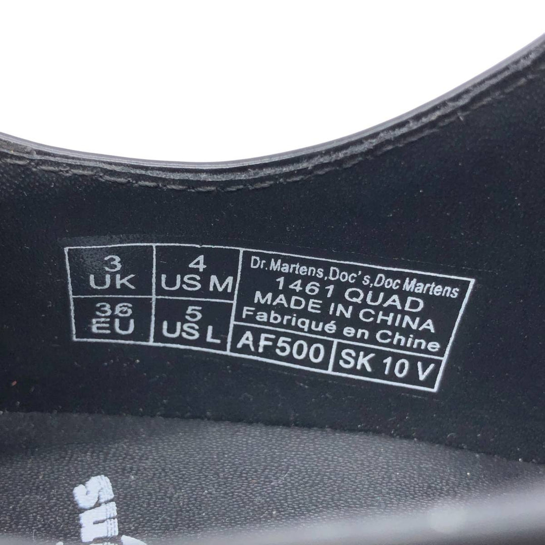 Dr. Martens 1461 Quad 3-Eye Shoes Women's 22.0cm unclear black type Vintage Second Hand