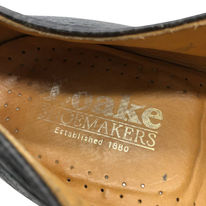 Loake leather shoes, made in England Men's 28.0cm genuine leather black type Vintage Second Hand