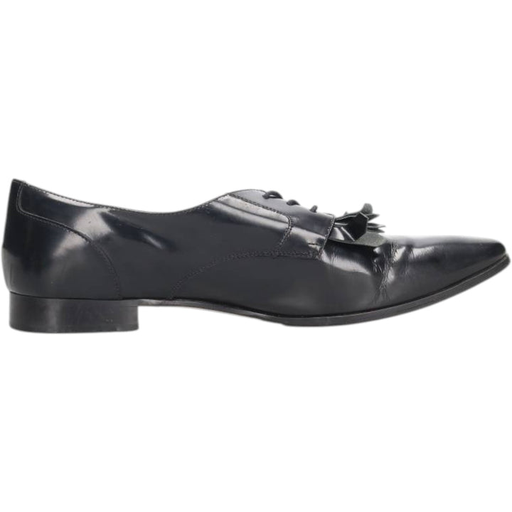 J.Crew Quilted Plain Toe Shoes, Made in Italy, Size 12, Men's, Size 11.8" (saa014087) Men's 30.0cm genuine leather black type Vintage Second Hand