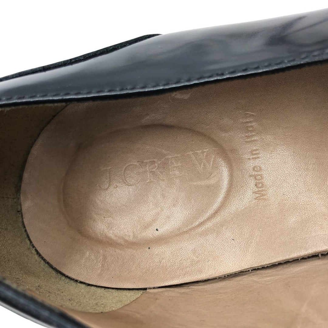 J.Crew Quilted Plain Toe Shoes, Made in Italy, Size 12, Men's, Size 11.8" (saa014087) Men's 30.0cm genuine leather black type Vintage Second Hand
