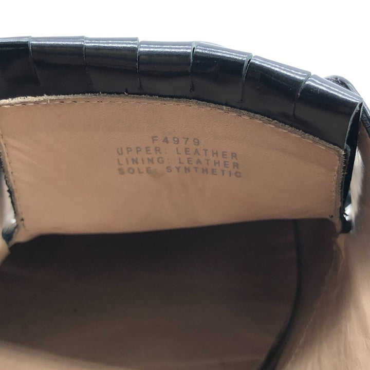 J.Crew Quilted Plain Toe Shoes, Made in Italy, Size 12, Men's, Size 11.8" (saa014087) Men's 30.0cm genuine leather black type Vintage Second Hand