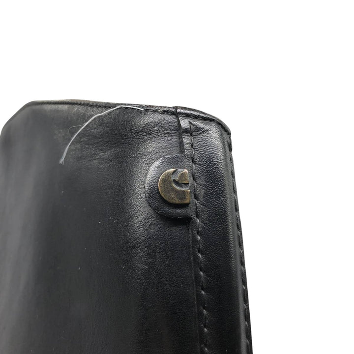 Cavallo Jockey Riding Boots, Long Boots, Size 6 1/2 Men's 25.0cm genuine leather black type Vintage Second Hand
