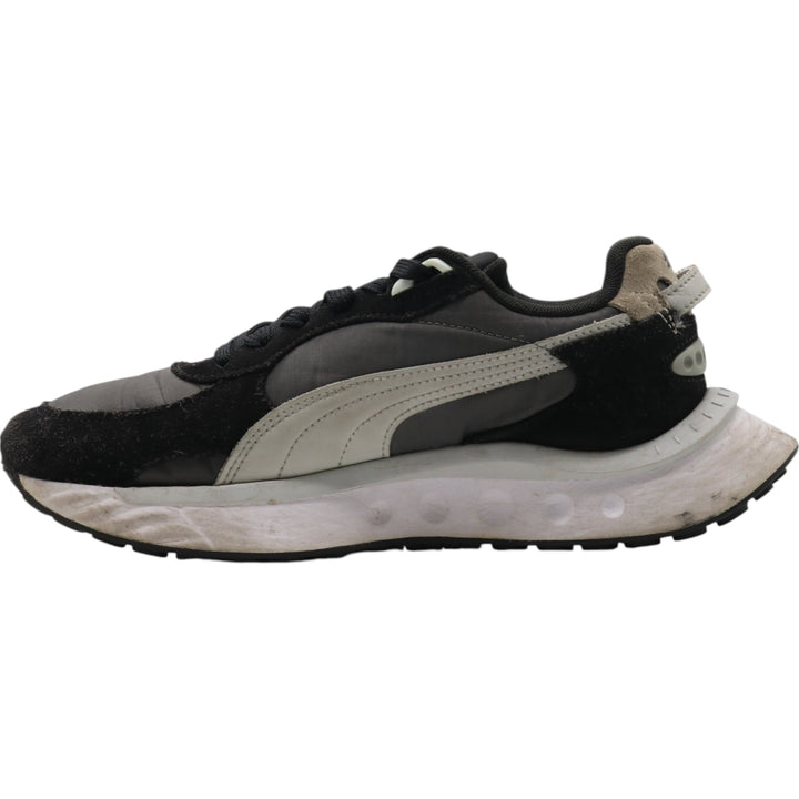 PUMA WILD RIDER Dad Sneakers 5.5 Women's 24.5cm mesh black type Vintage Second Hand
