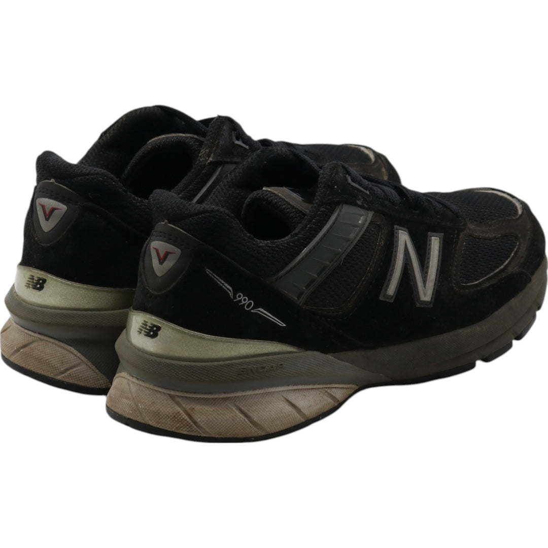 New Balance 990 V5 Sneakers Made in USA 7 Women's 24.0cm unclear black type Vintage Second Hand