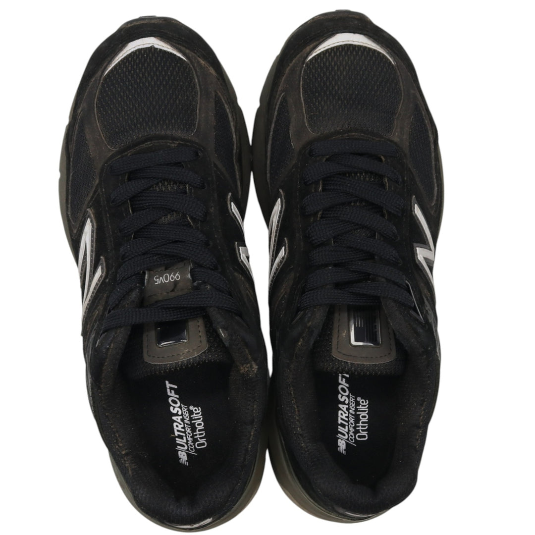 New Balance 990 V5 Sneakers Made in USA 7 Women's 24.0cm unclear black type Vintage Second Hand