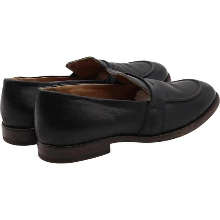 MOMA coin loafers made in Italy 39 1/2 Women's 24.5cm genuine leather black type Vintage Second Hand