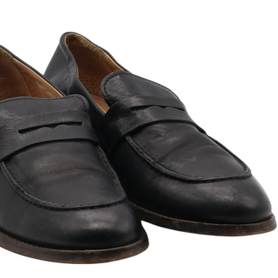 MOMA coin loafers made in Italy 39 1/2 Women's 24.5cm genuine leather black type Vintage Second Hand
