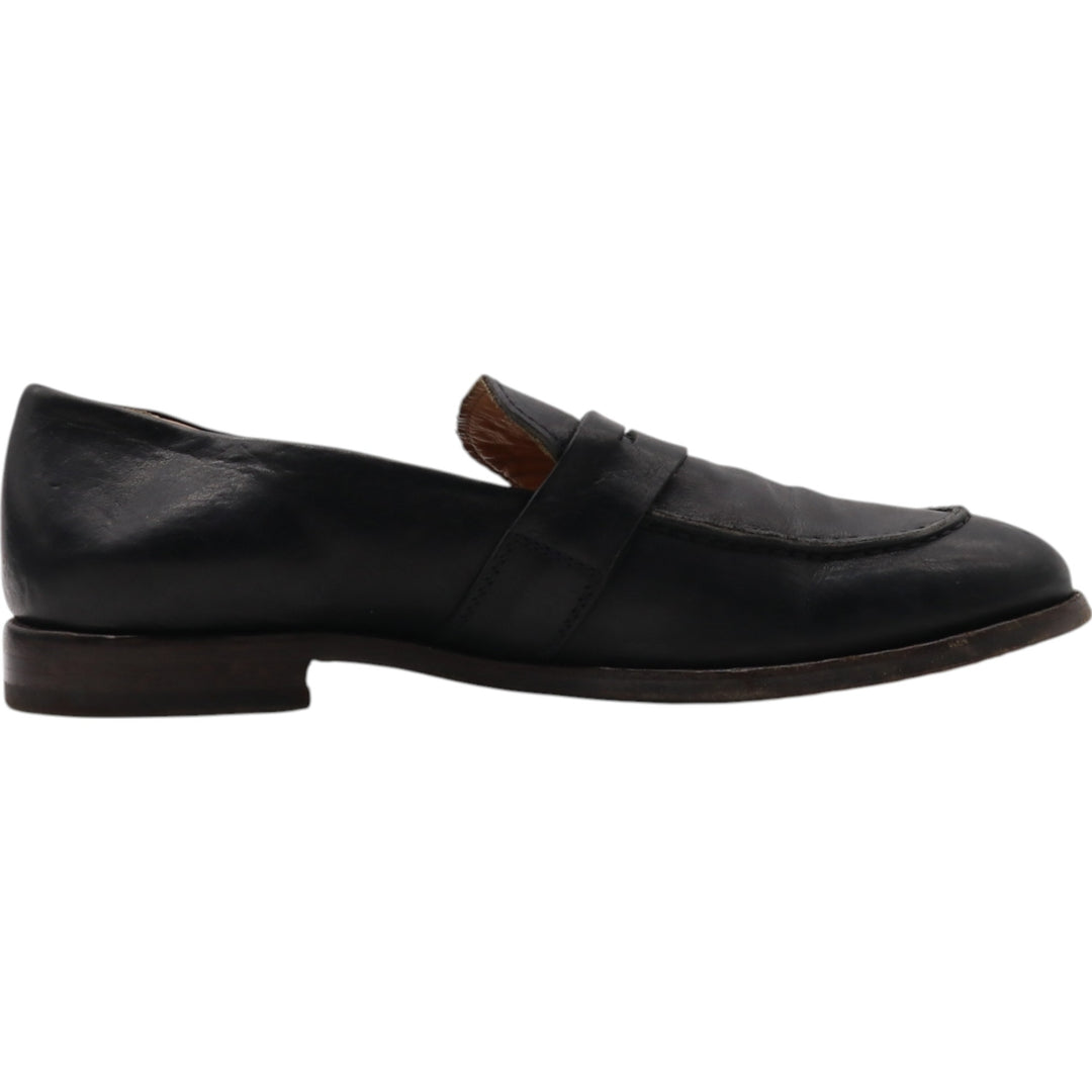 MOMA coin loafers made in Italy 39 1/2 Women's 24.5cm genuine leather black type Vintage Second Hand