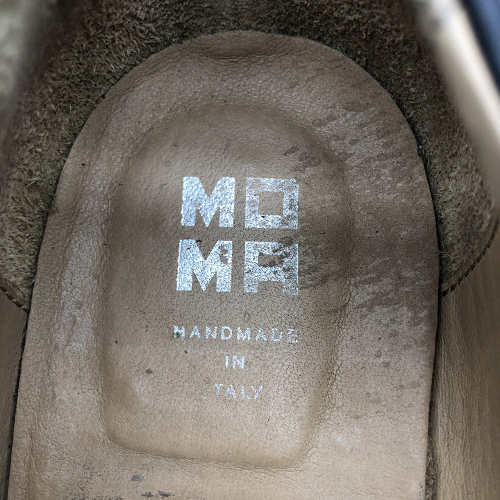 MOMA coin loafers made in Italy 39 1/2 Women's 24.5cm genuine leather black type Vintage Second Hand