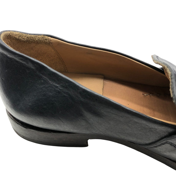MOMA coin loafers made in Italy 39 1/2 Women's 24.5cm genuine leather black type Vintage Second Hand