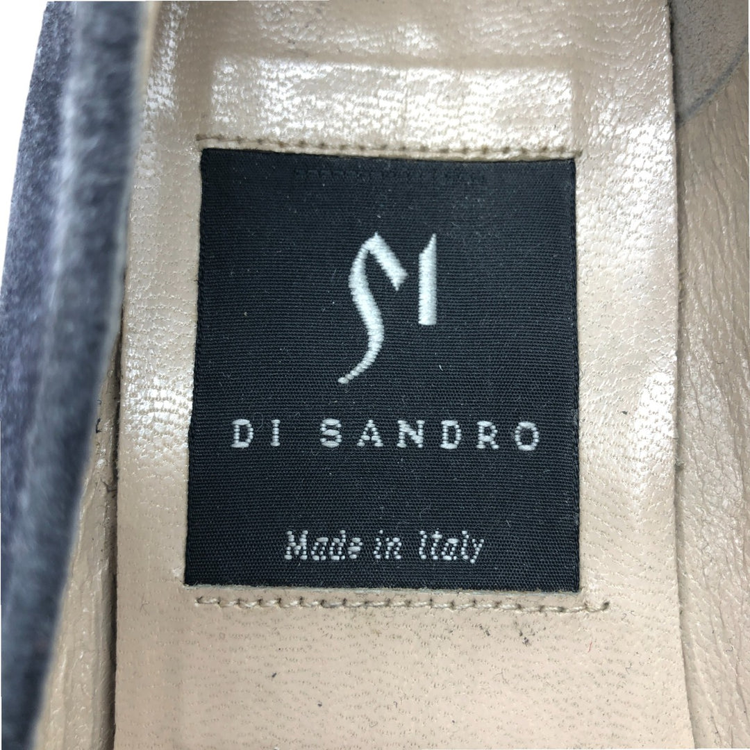 DI SANDRO Bit Loafers Made in Italy 8 Women's 25.0cm suede black type Vintage Second Hand