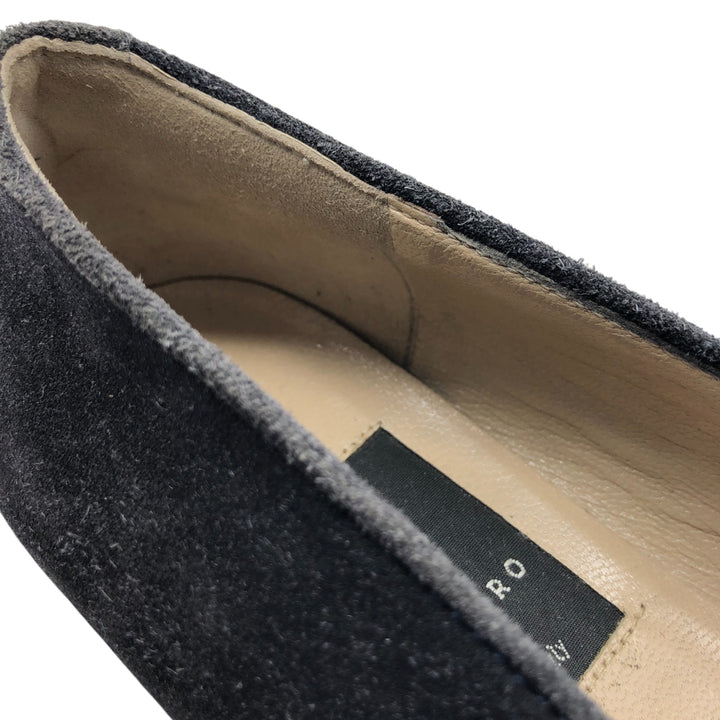 DI SANDRO Bit Loafers Made in Italy 8 Women's 25.0cm suede black type Vintage Second Hand