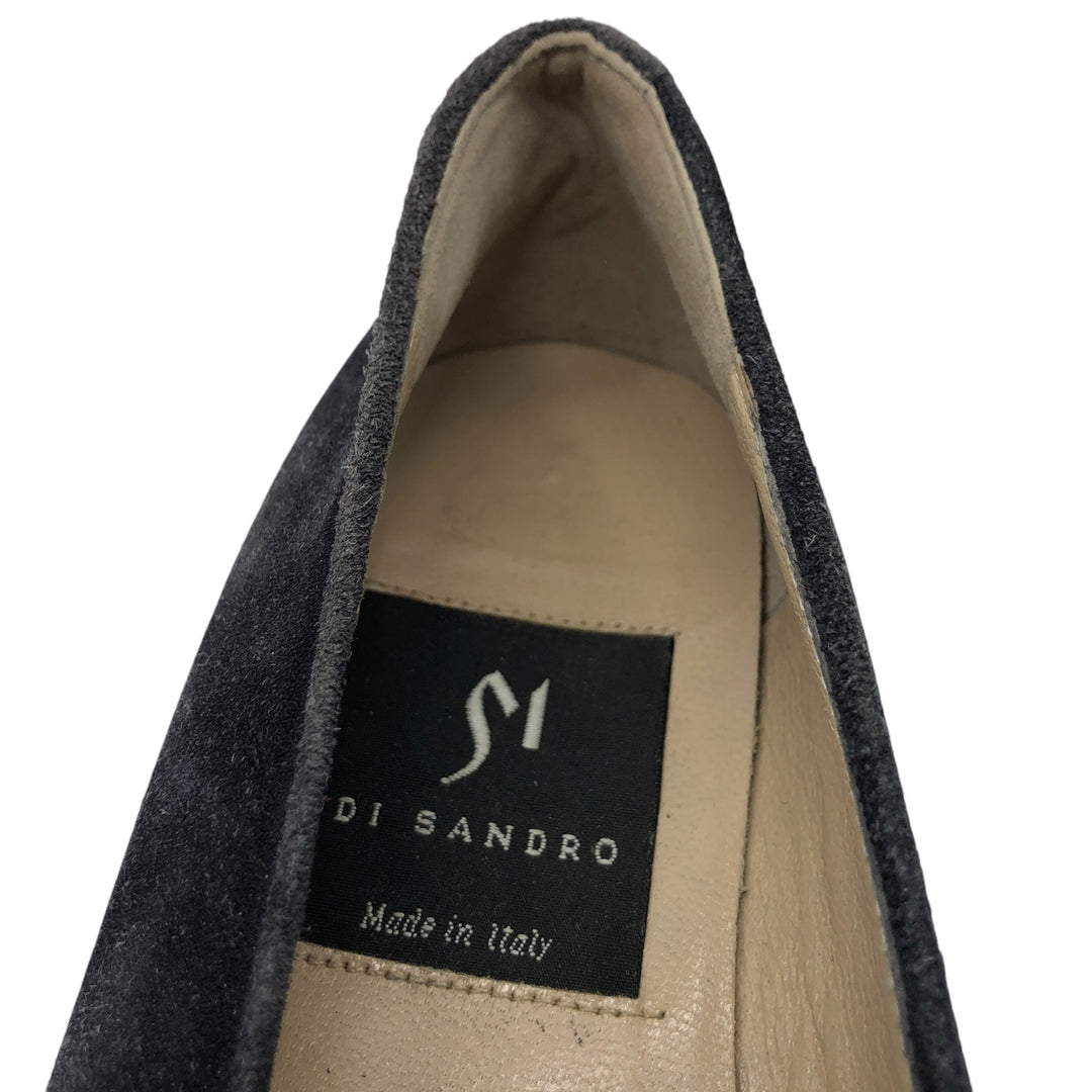 DI SANDRO Bit Loafers Made in Italy 8 Women's 25.0cm suede black type Vintage Second Hand