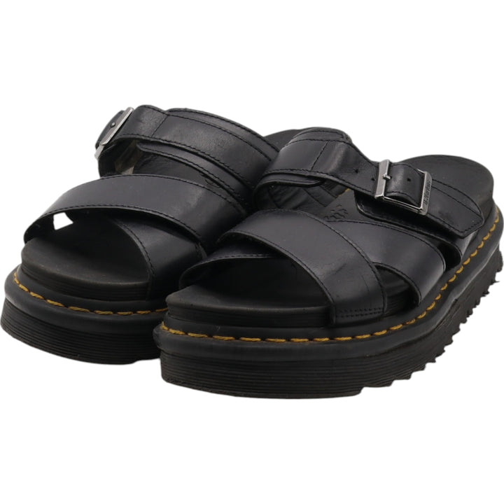 Dr. Martens Leather Sandals 7 Women's 26.0cm genuine leather black type Vintage Second Hand
