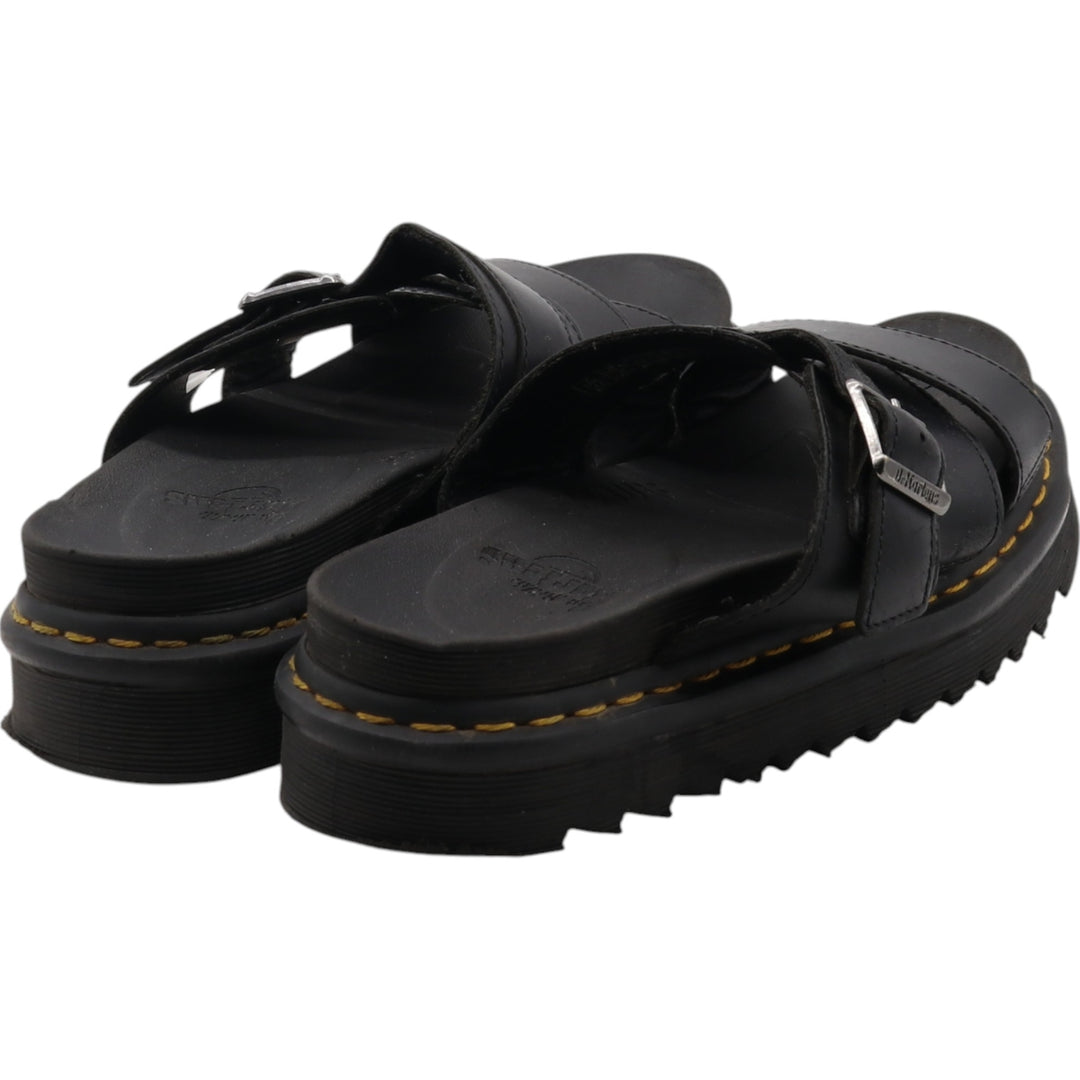 Dr. Martens Leather Sandals 7 Women's 26.0cm genuine leather black type Vintage Second Hand