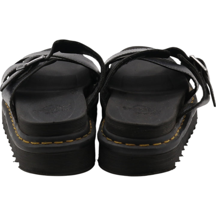 Dr. Martens Leather Sandals 7 Women's 26.0cm genuine leather black type Vintage Second Hand