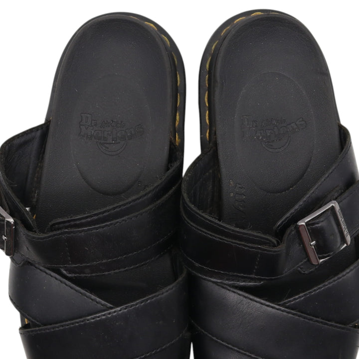 Dr. Martens Leather Sandals 7 Women's 26.0cm genuine leather black type Vintage Second Hand