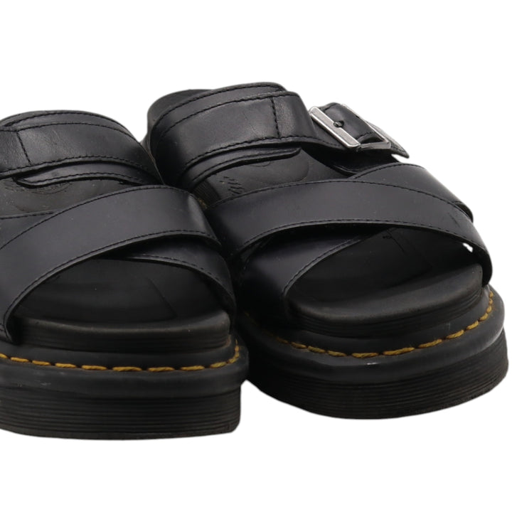 Dr. Martens Leather Sandals 7 Women's 26.0cm genuine leather black type Vintage Second Hand