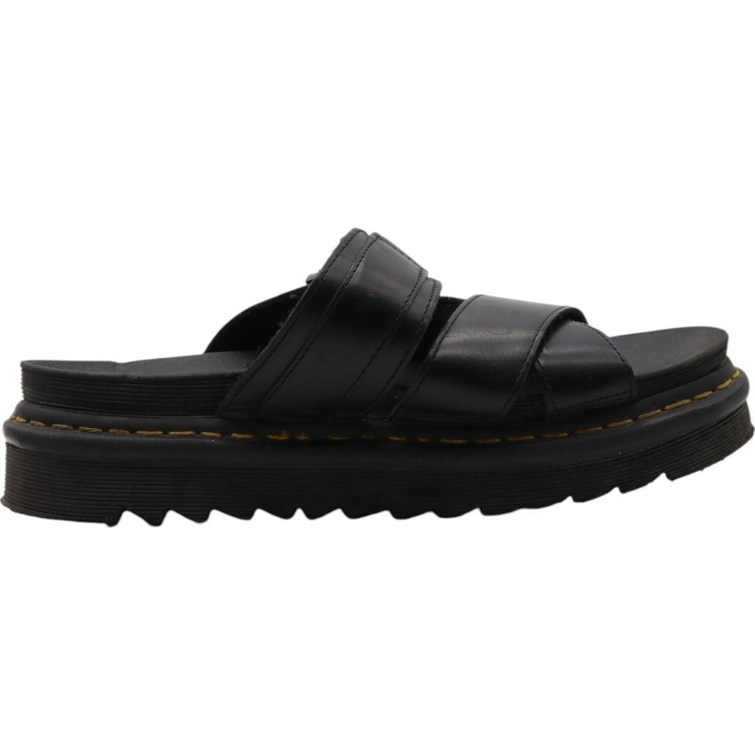 Dr. Martens Leather Sandals 7 Women's 26.0cm genuine leather black type Vintage Second Hand