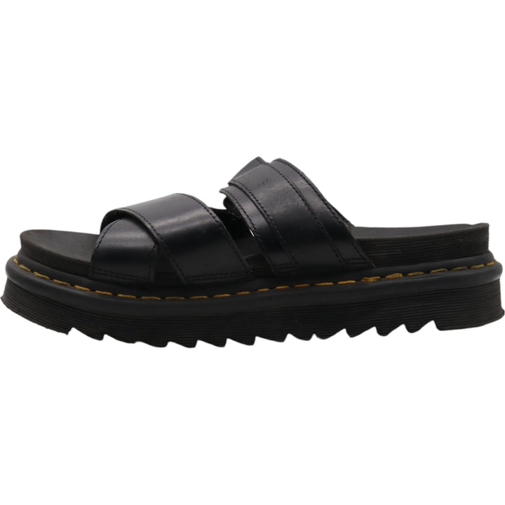 Dr. Martens Leather Sandals 7 Women's 26.0cm genuine leather black type Vintage Second Hand