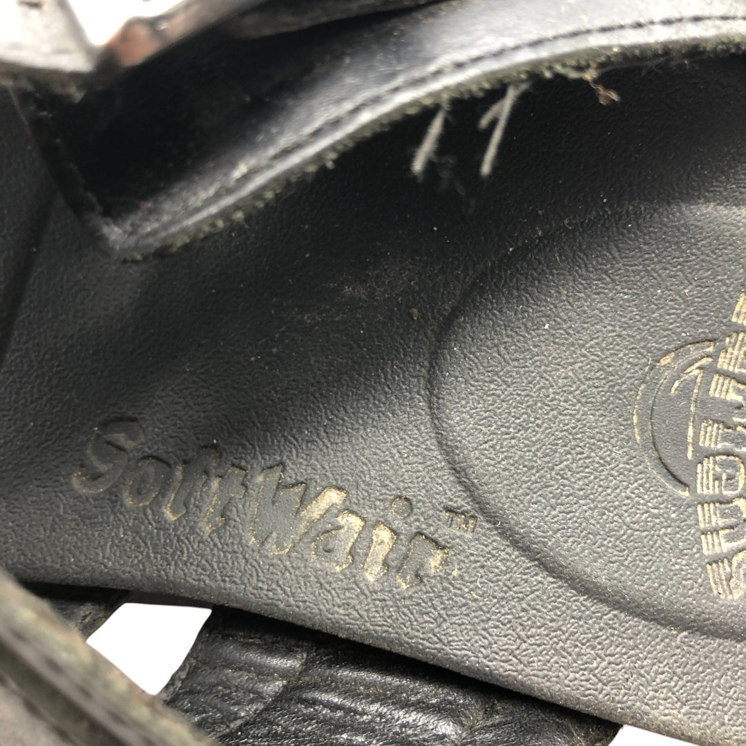 Dr. Martens Leather Sandals 7 Women's 26.0cm genuine leather black type Vintage Second Hand