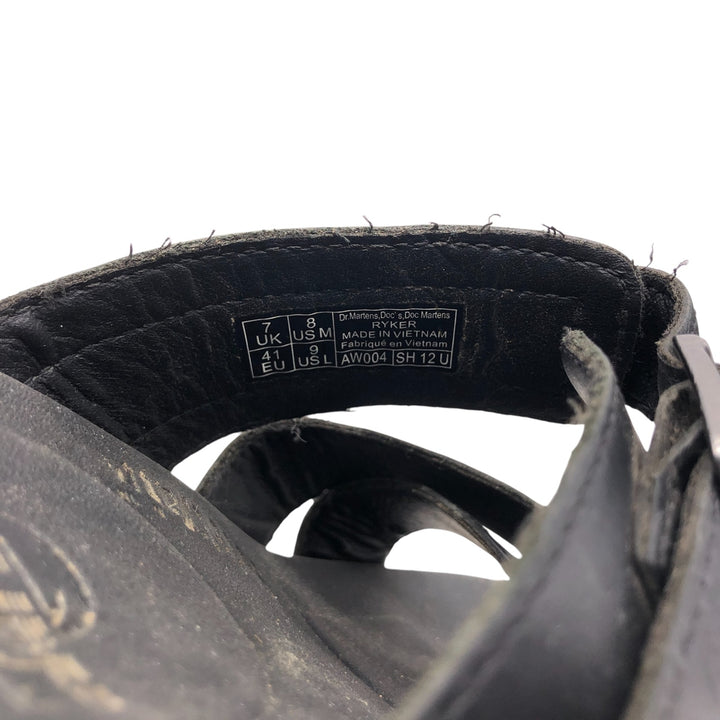 Dr. Martens Leather Sandals 7 Women's 26.0cm genuine leather black type Vintage Second Hand