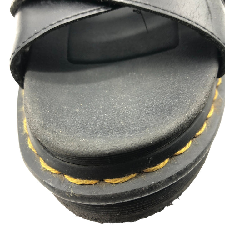 Dr. Martens Leather Sandals 7 Women's 26.0cm genuine leather black type Vintage Second Hand