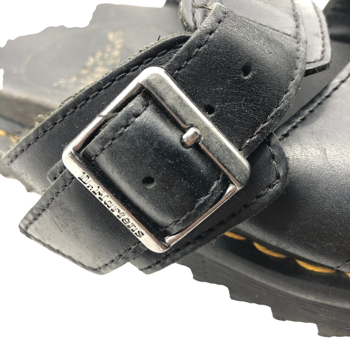 Dr. Martens Leather Sandals 7 Women's 26.0cm genuine leather black type Vintage Second Hand
