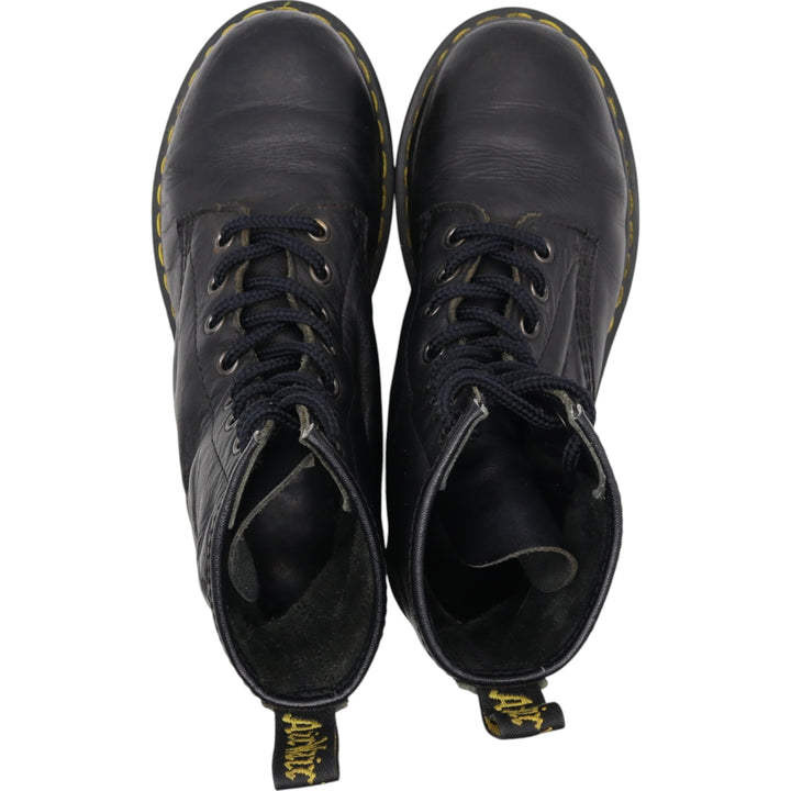 Dr. Martens 8-hole boots Women's 22.5cm genuine leather black type Vintage Second Hand
