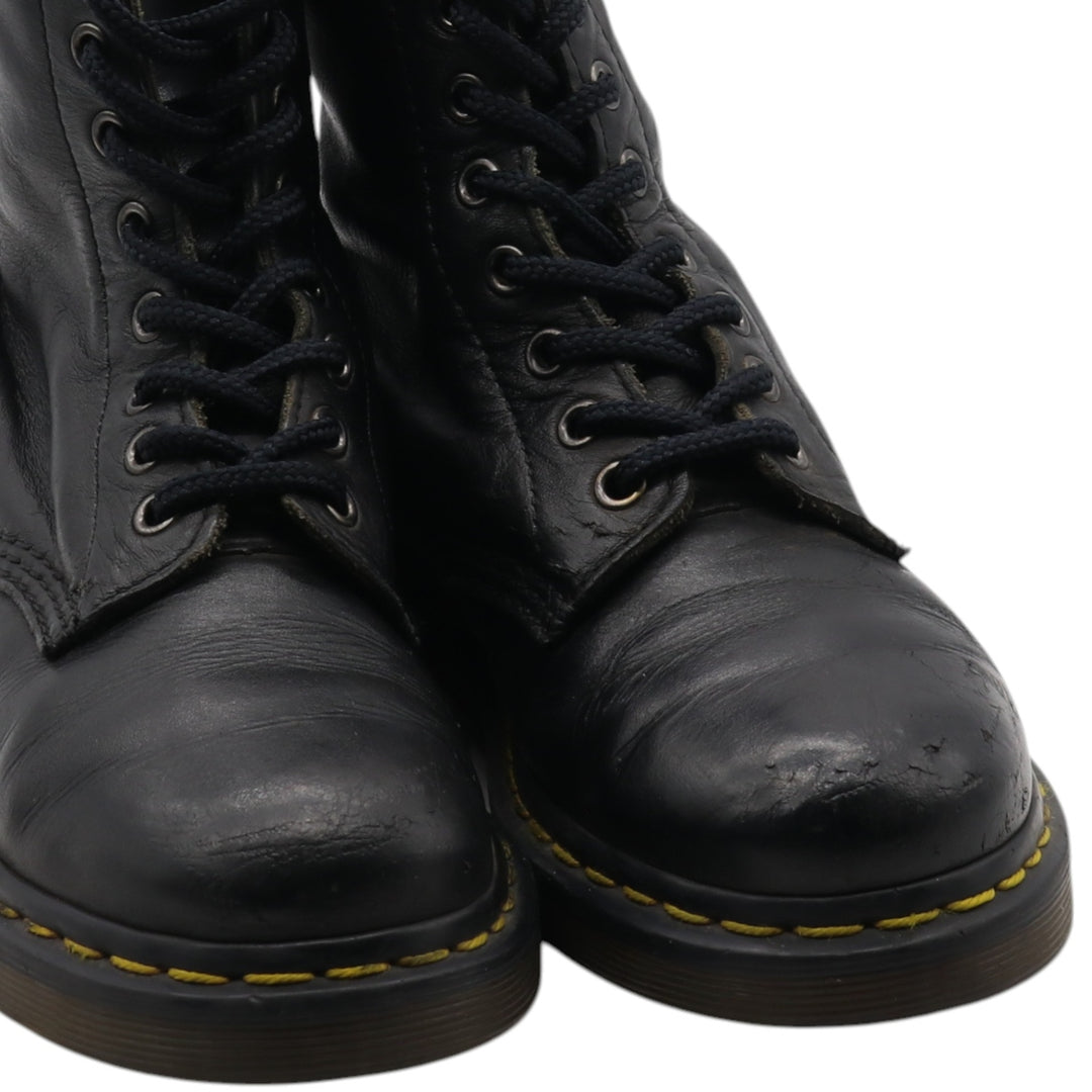 Dr. Martens 8-hole boots Women's 22.5cm genuine leather black type Vintage Second Hand